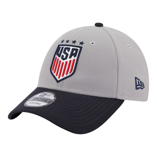Kids New Era USWNT 9Forty League Navy Hat - Side View