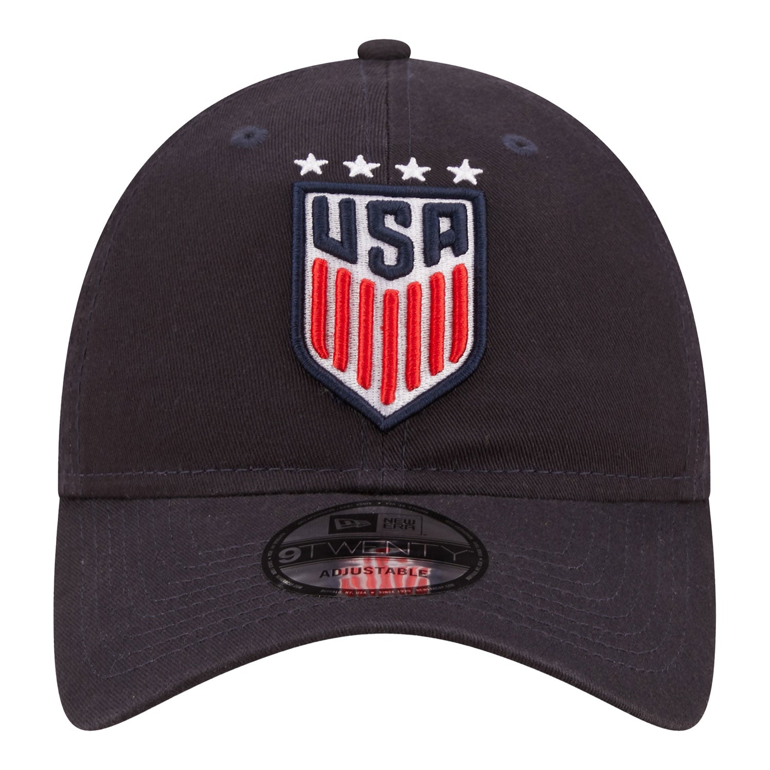 Kids New Era USWNT 9Twenty Core Classic Navy Hat - Front View