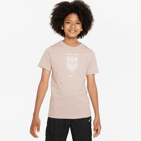 Youth Nike USWNT Crest Stone Tee - Official U.S. Soccer Store