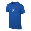 Youth Nike USWNT Classic Morgan Royal Tee - Front View
