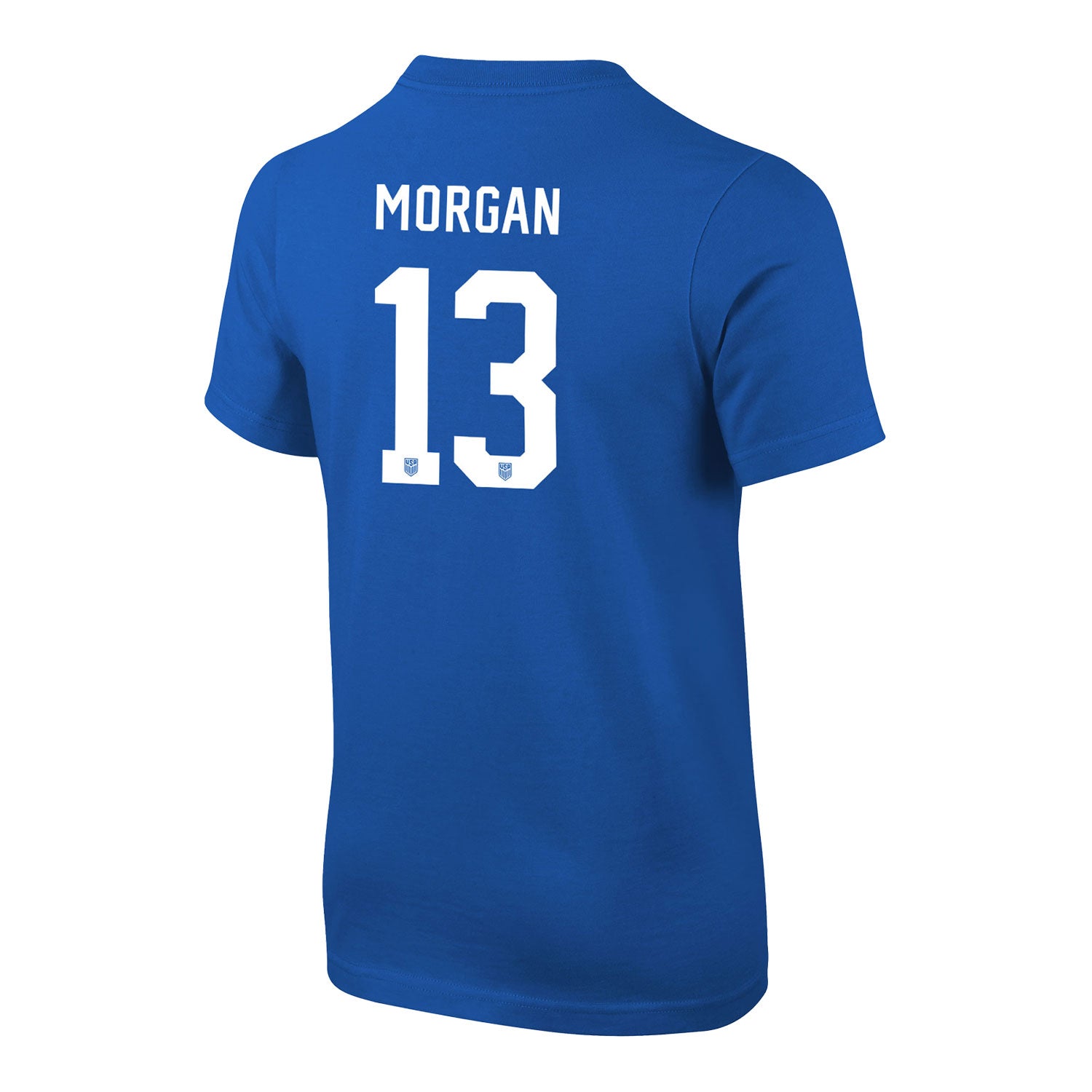 Youth Nike USWNT Classic Morgan Royal Tee - Back View