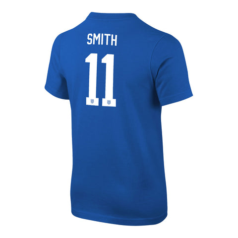 Youth Nike USWNT Classic Smith Royal Tee - Back View