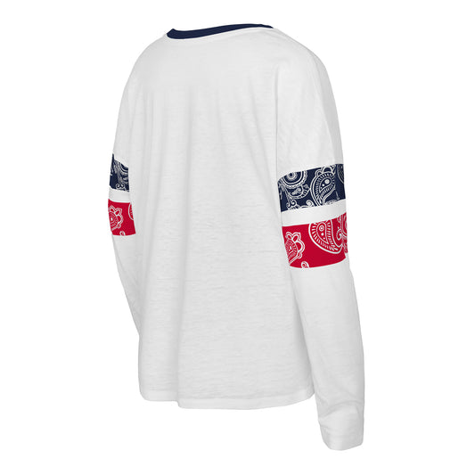 Girls USWNT Outerstuff Knockout White Long Sleeve - Back View