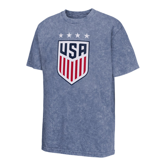 Youth Outerstuff USWNT Mineral Wash Navy Tee