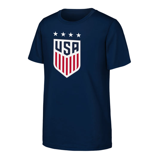 Youth Outerstuff USWNT Crest Navy Tee