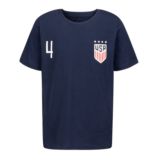 Youth USWNT Naomi Girma Name & Number T-Shirt