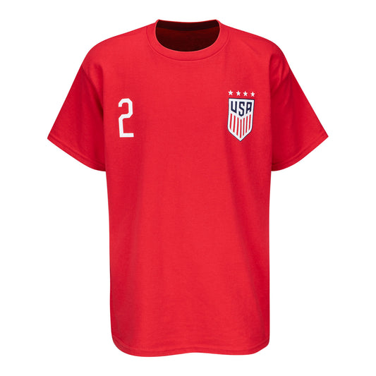 Youth USWNT Trinity Rodman Name & Number T-Shirt