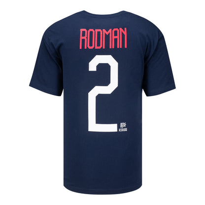 Youth USWNT Trinity Rodman Name & Number Navy T-Shirt
