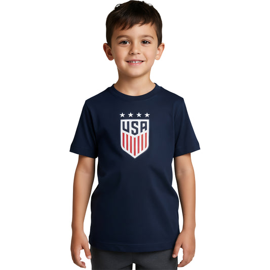 Youth Icon Sports USWNT Crest Navy T-Shirt