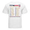 Youth USWNT 2024 Gold Medalists Roster White Tee