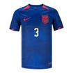 Youth Nike USMNT 2023 Away Zimmerman 3 Stadium Jersey - Front View