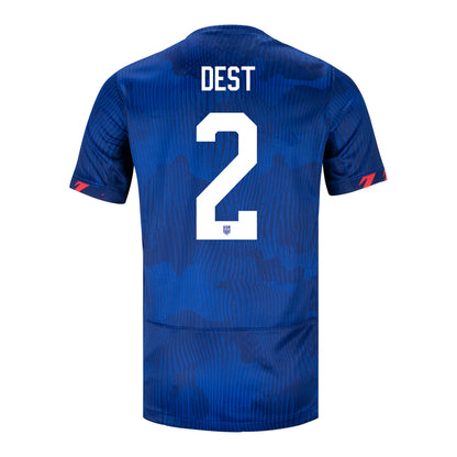 Youth Nike USMNT 2023 Away Dest 2 Stadium Jersey - Back View