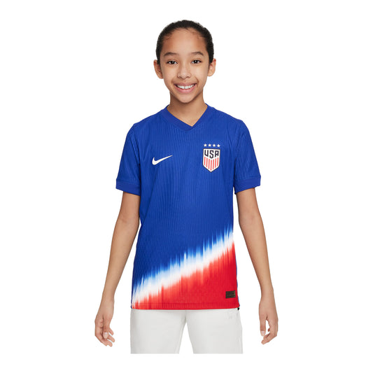 Youth Nike USWNT 2024 American Icon Away Match Jersey - Front View
