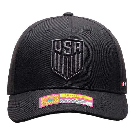 Adult Fan Ink USMNT Dusk Black Hat