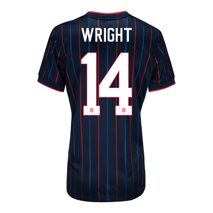 Women's Nike USMNT 2025 Personalized Heartbeat Away Stadium Jersey