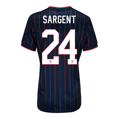 Women's Nike USMNT 2025 Personalized Heartbeat Away Stadium Jersey