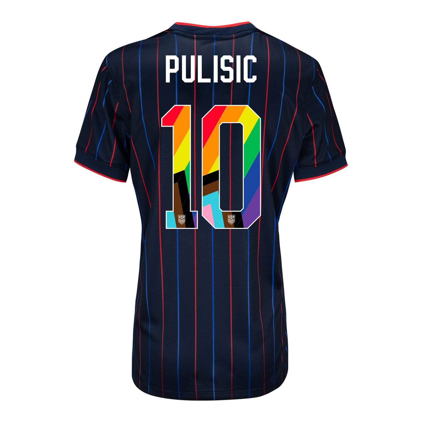 Women's Nike USMNT 2025 Pride Personalized Heartbeat Away Stadium Jersey