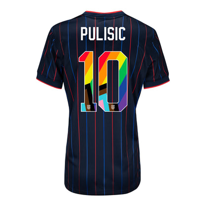 Women's Nike USMNT 2025 Pride Personalized Heartbeat Away Stadium Jersey