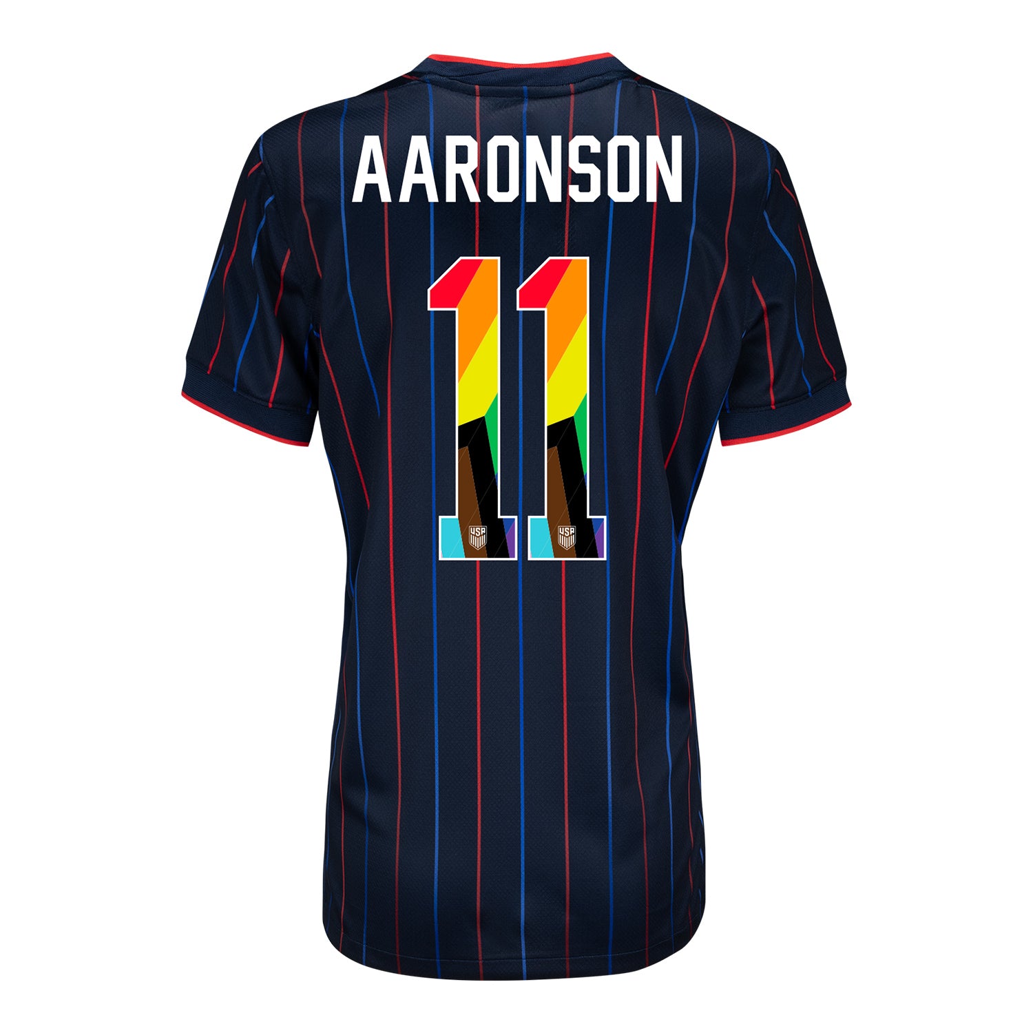 Women's Nike USMNT 2025 Pride Personalized Heartbeat Away Stadium Jersey