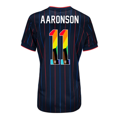 Women's Nike USMNT 2025 Pride Personalized Heartbeat Away Stadium Jersey