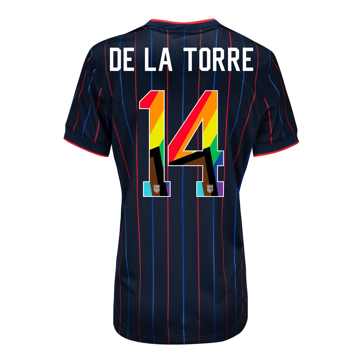 Women's Nike USMNT 2025 Pride Personalized Heartbeat Away Stadium Jersey