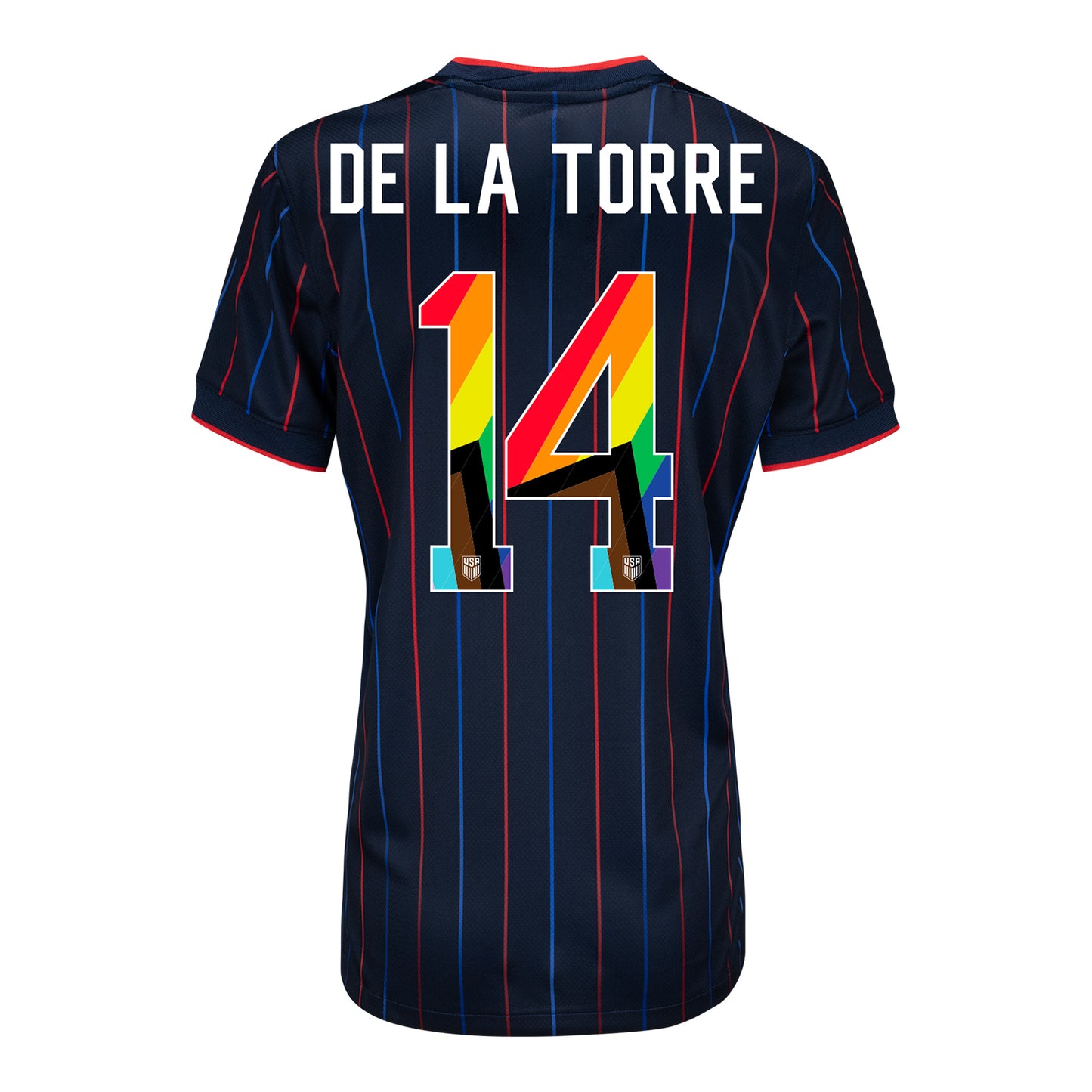 Women's Nike USMNT 2025 Pride Personalized Heartbeat Away Stadium Jersey