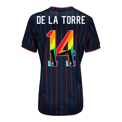 Women's Nike USMNT 2025 Pride Personalized Heartbeat Away Stadium Jersey