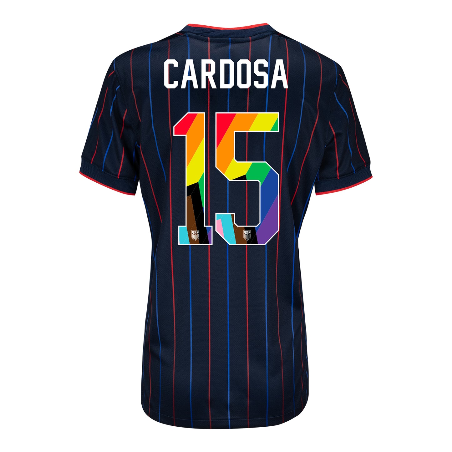 Women's Nike USMNT 2025 Pride Personalized Heartbeat Away Stadium Jersey