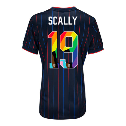 Women's Nike USMNT 2025 Pride Personalized Heartbeat Away Stadium Jersey