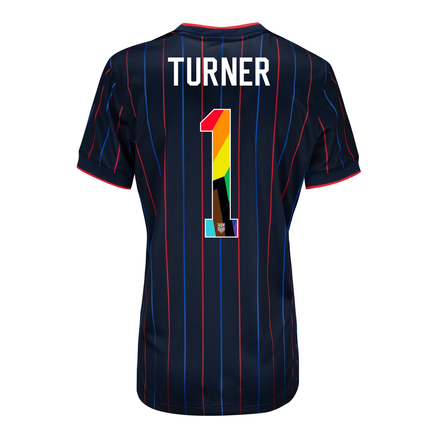 Women's Nike USMNT 2025 Pride Personalized Heartbeat Away Stadium Jersey