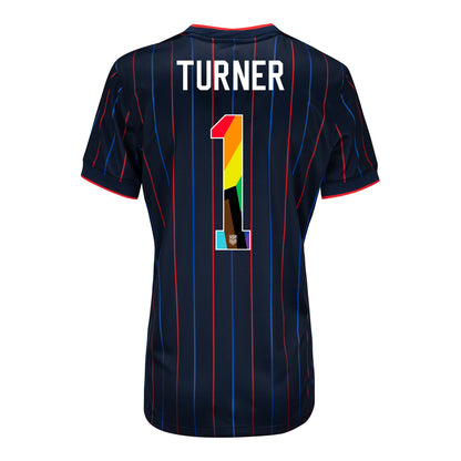 Women's Nike USMNT 2025 Pride Personalized Heartbeat Away Stadium Jersey