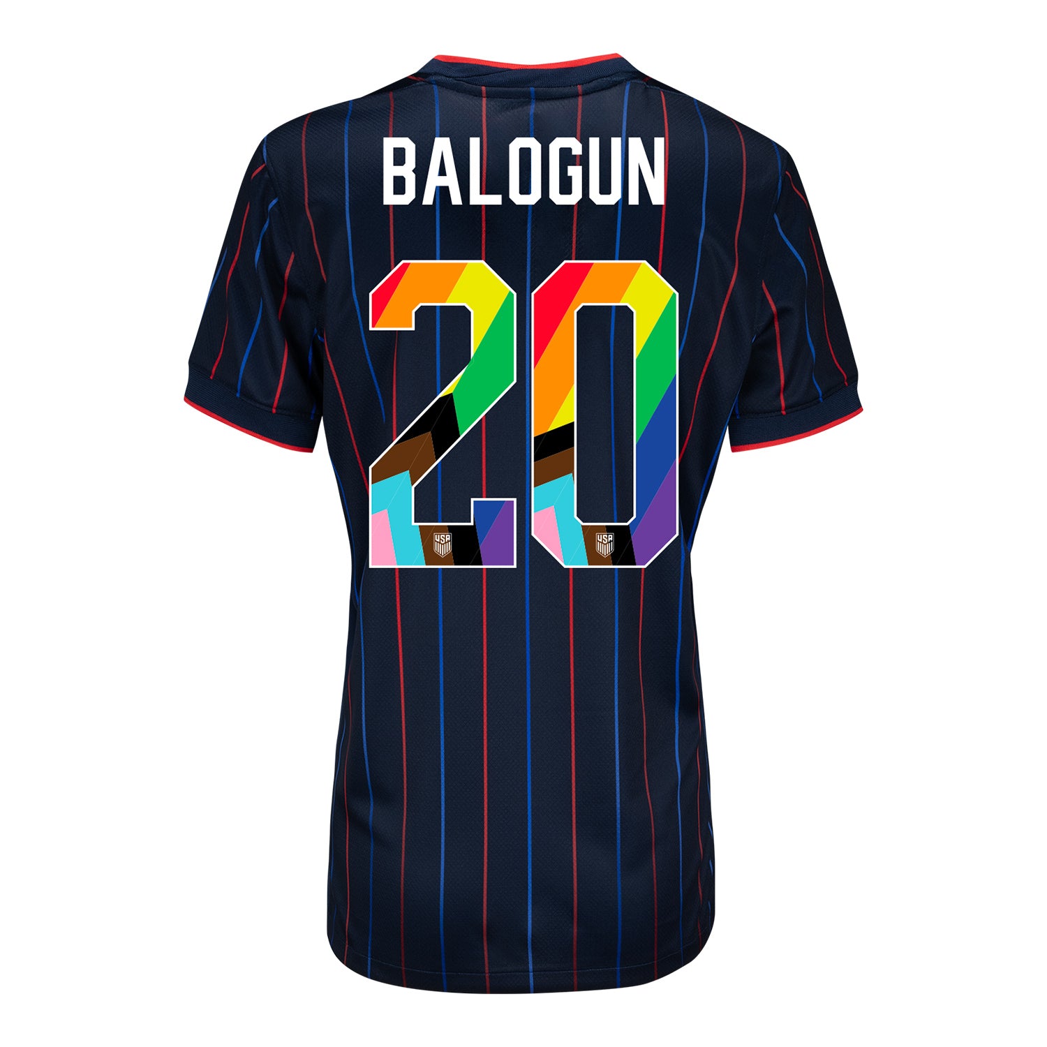 Women's Nike USMNT 2025 Pride Personalized Heartbeat Away Stadium Jersey