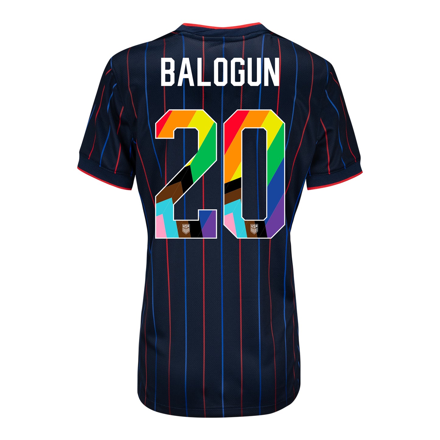 Women's Nike USMNT 2025 Pride Personalized Heartbeat Away Stadium Jersey