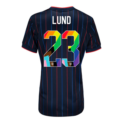 Women's Nike USMNT 2025 Pride Personalized Heartbeat Away Stadium Jersey