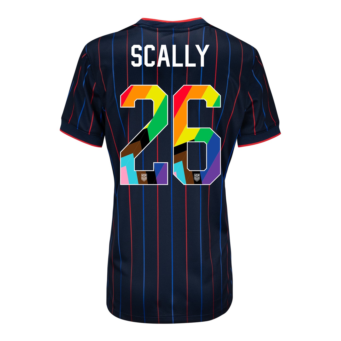 Women's Nike USMNT 2025 Pride Personalized Heartbeat Away Stadium Jersey