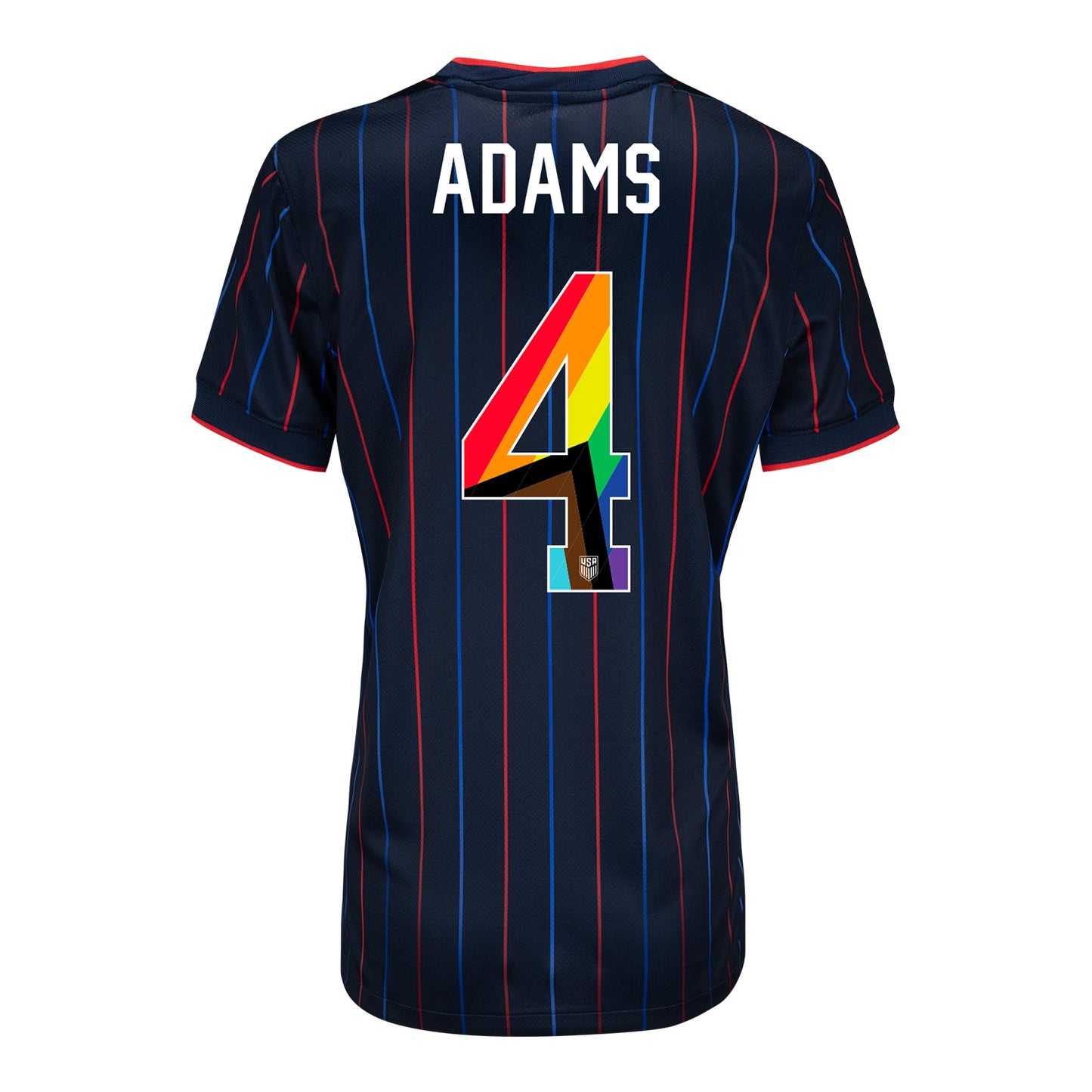 Women's Nike USMNT 2025 Pride Personalized Heartbeat Away Stadium Jersey