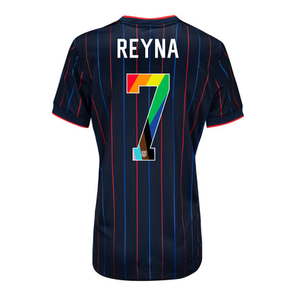 Women's Nike USMNT 2025 Pride Personalized Heartbeat Away Stadium Jersey