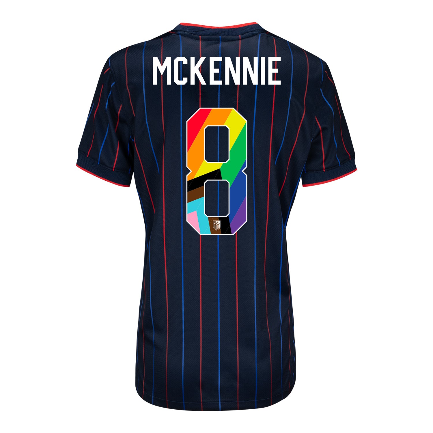 Women's Nike USMNT 2025 Pride Personalized Heartbeat Away Stadium Jersey