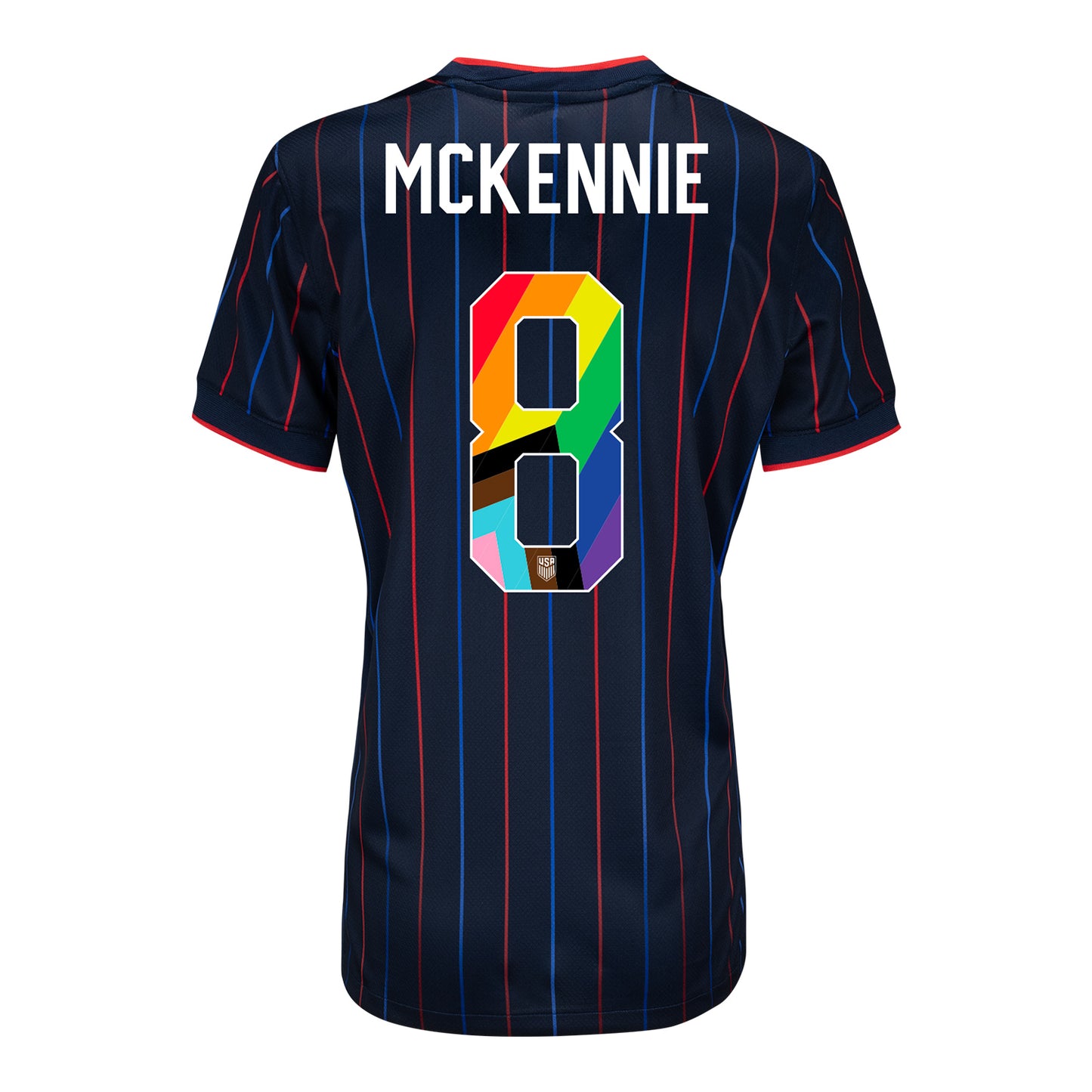 Women's Nike USMNT 2025 Pride Personalized Heartbeat Away Stadium Jersey