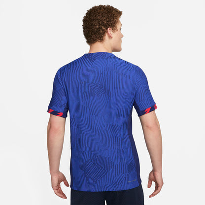 Men's Nike USMNT 2023 Away Match Jersey in Blue - Back View