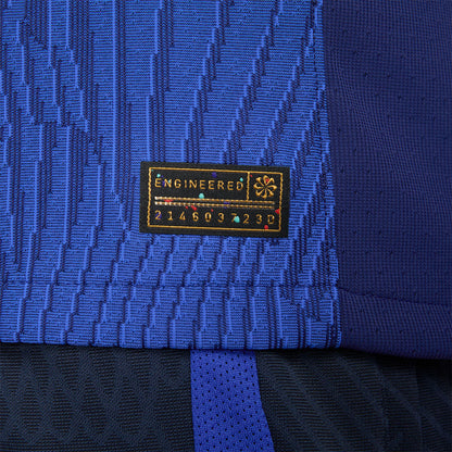 Men's Nike USMNT 2023 Away Match Jersey in Blue - Detail View