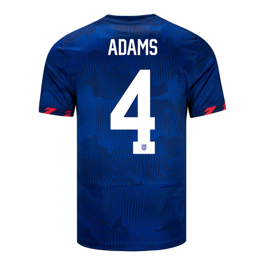 Men's Nike USMNT 2023 Away Adams 4 Stadium Jersey - Back View