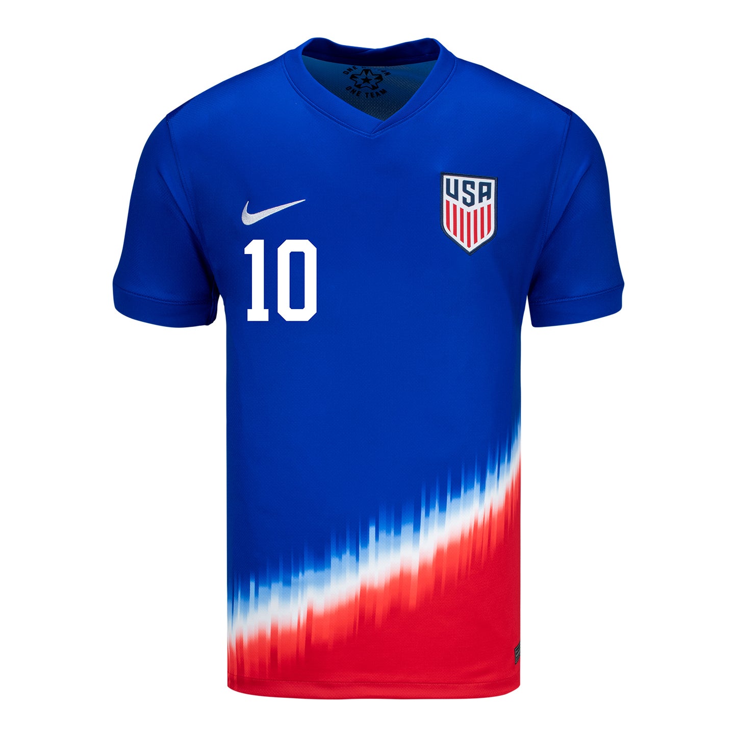 Men's Nike USMNT 2024 American Icon Away Pulisic 10 Stadium Jersey - Front View