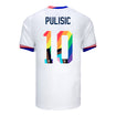 Men's Nike USMNT 2024 Pride Home Pulisic 10 Stadium Jersey - Back View