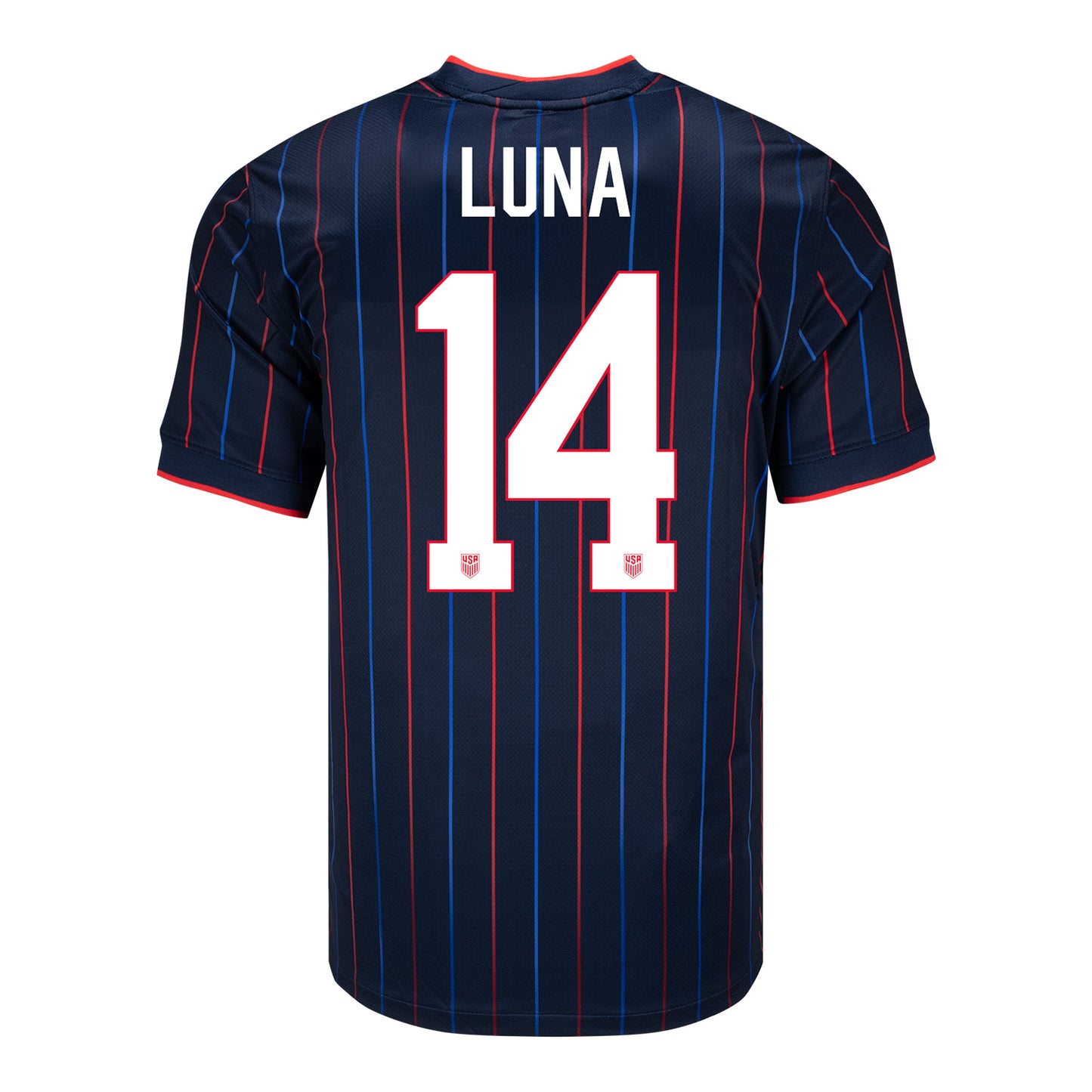 Men's Nike USMNT 2025 Personalized Heartbeat Away Stadium Jersey