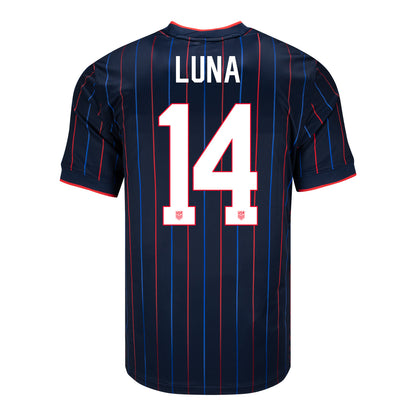 Men's Nike USMNT 2025 Personalized Heartbeat Away Stadium Jersey