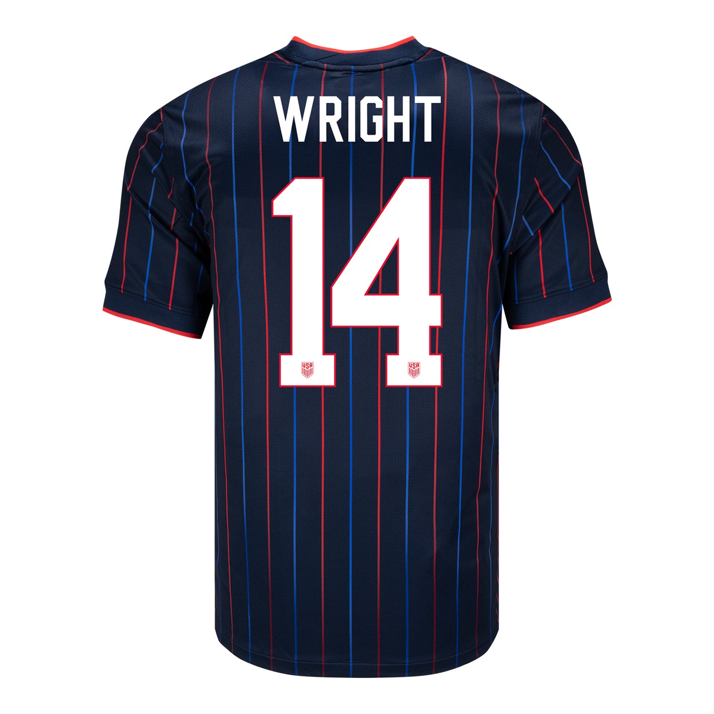 Men's Nike USMNT 2025 Personalized Heartbeat Away Stadium Jersey