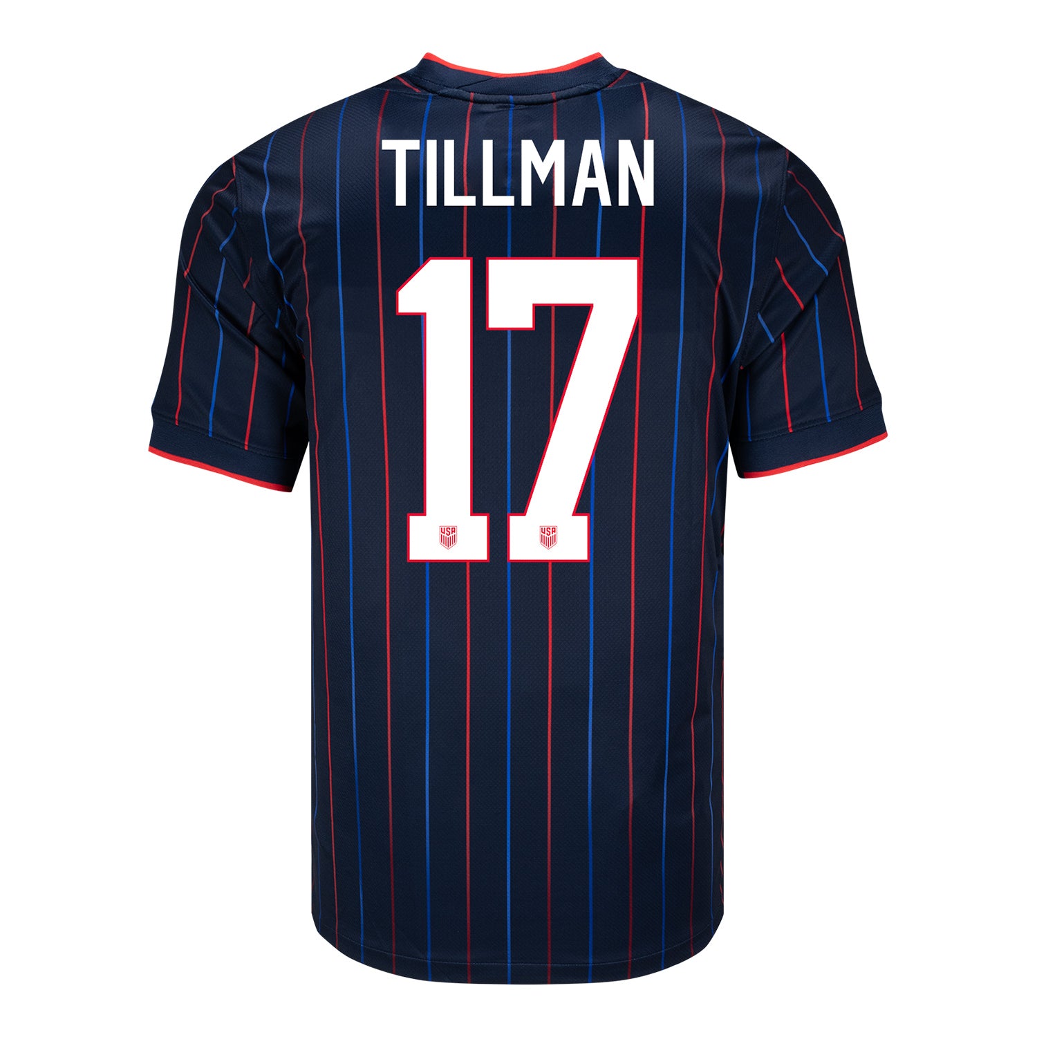 Men's Nike USMNT 2025 Personalized Heartbeat Away Stadium Jersey