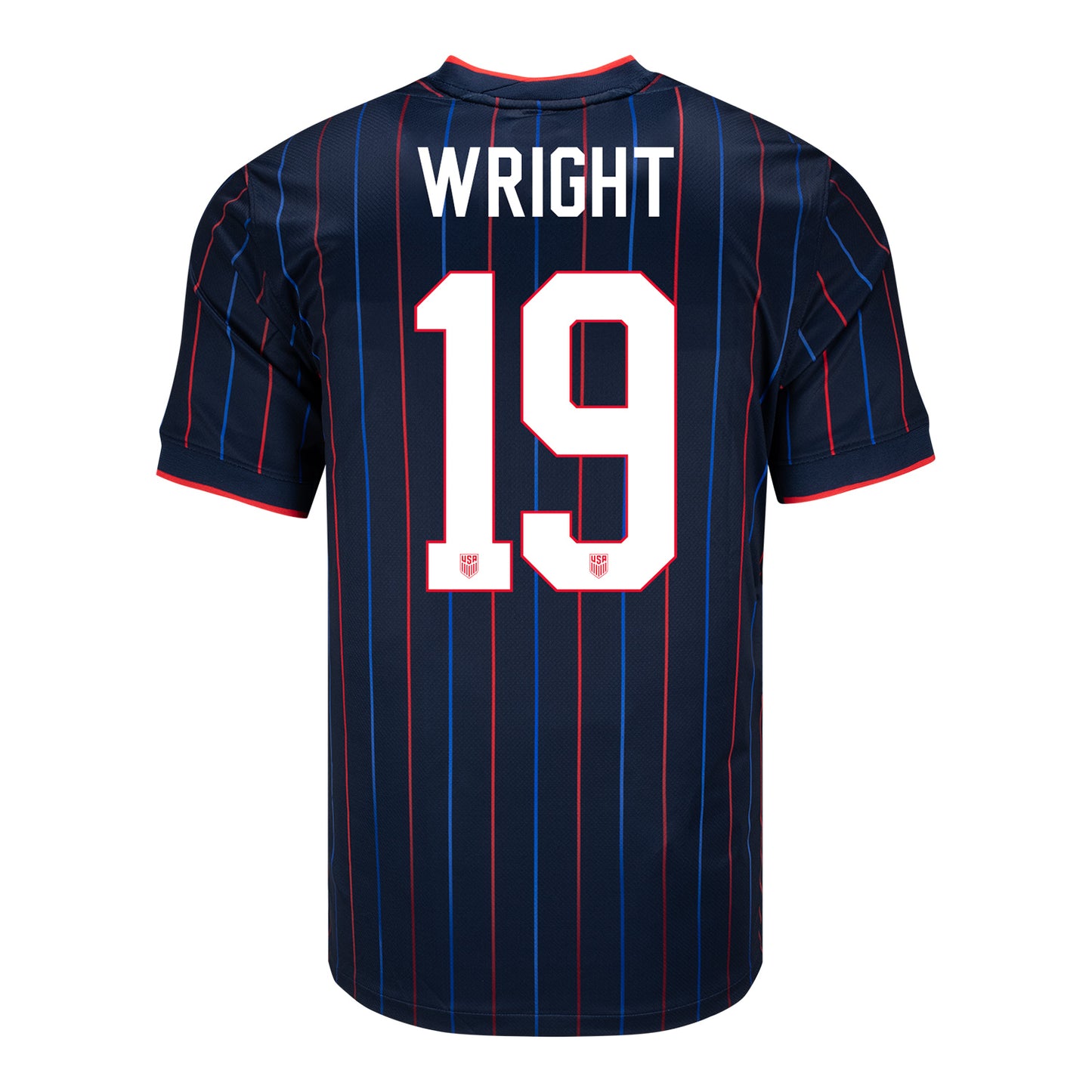 Men's Nike USMNT 2025 Personalized Heartbeat Away Stadium Jersey