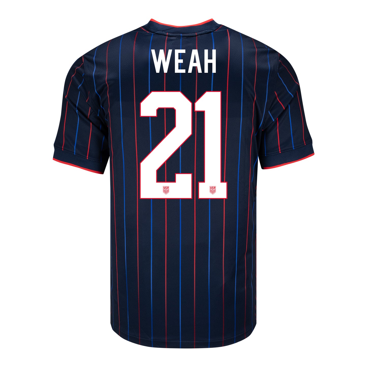 Men's Nike USMNT 2025 Personalized Heartbeat Away Stadium Jersey